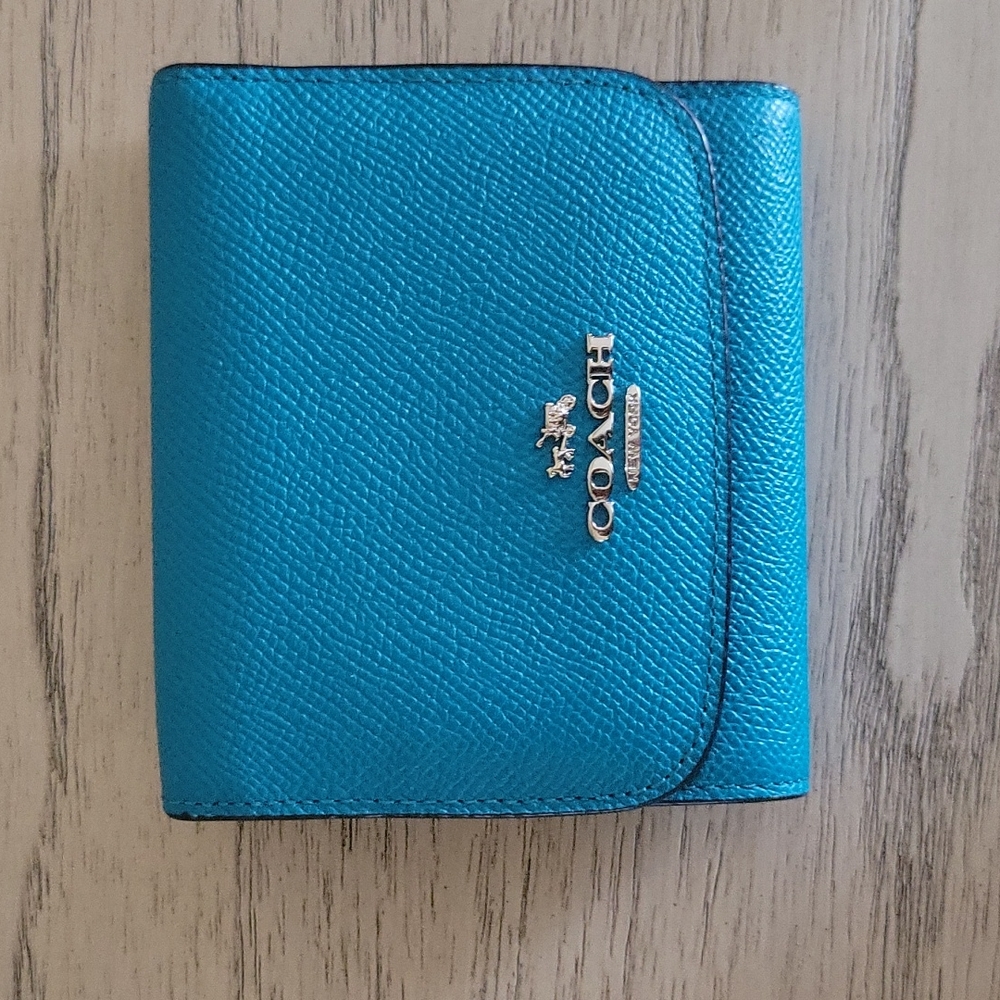 Teal coach wallet